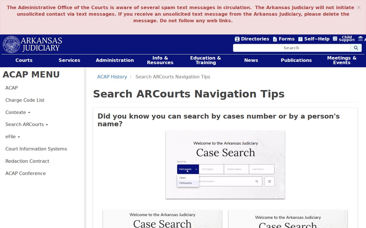 Crawford County court schedule Search ARCourts navigation