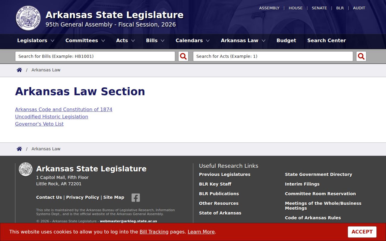 Crawford County civil docket Arkansas Code access source