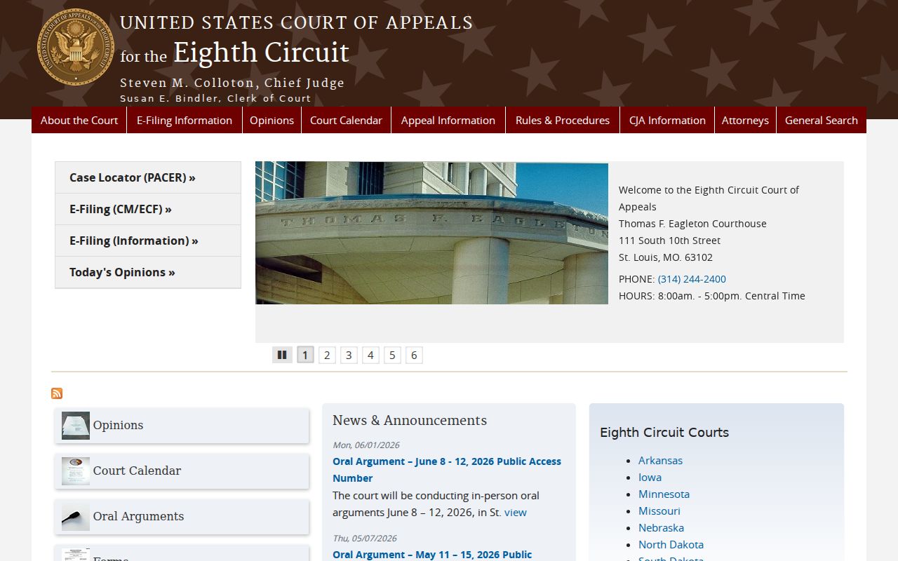 Kibler court records distinction from Eighth Circuit federal appeals