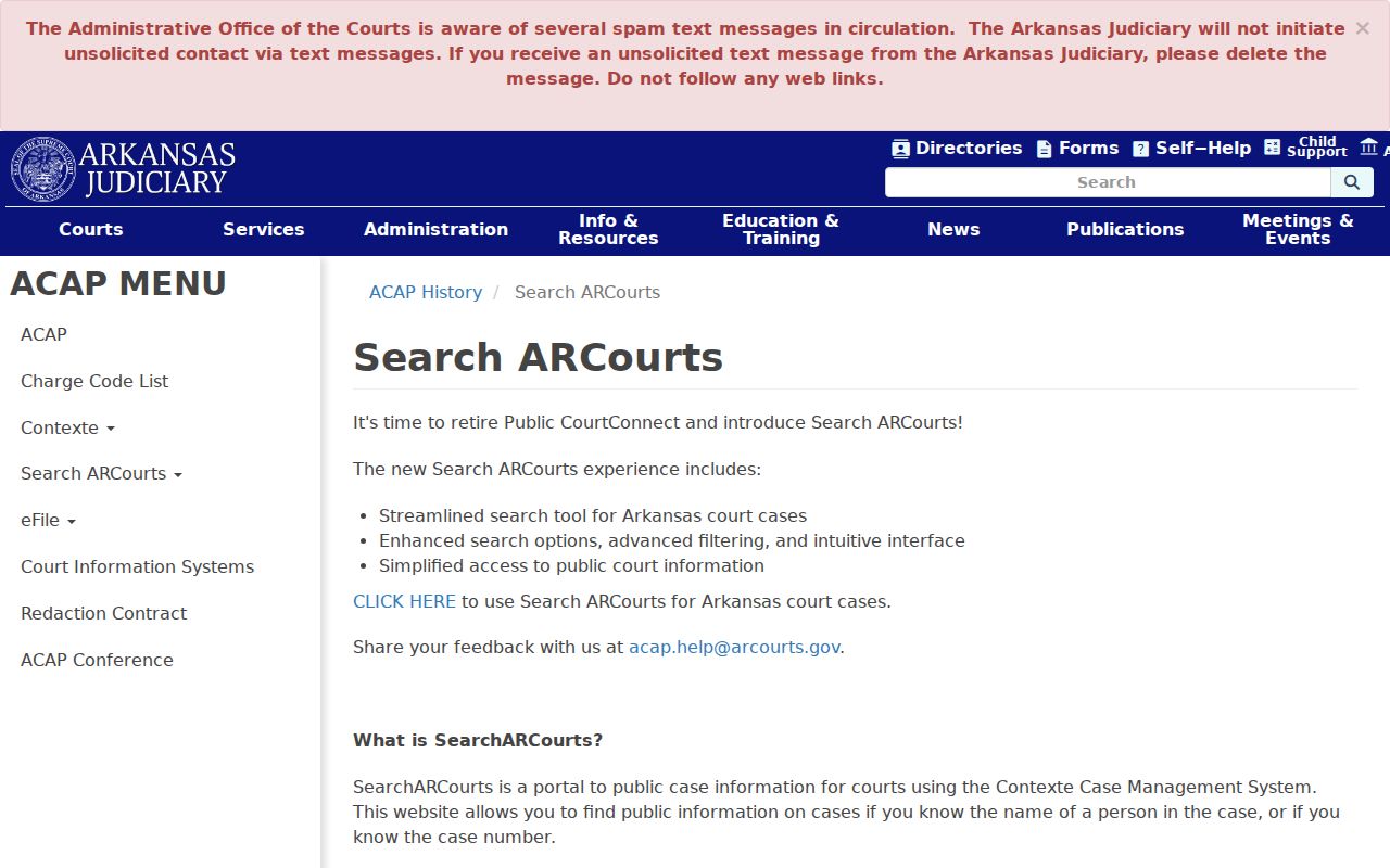 Crawford County docket search Search ARCourts coverage