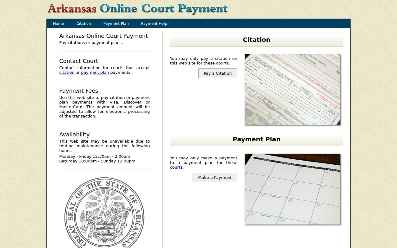 Crawford County traffic court records Arkansas eTraffic