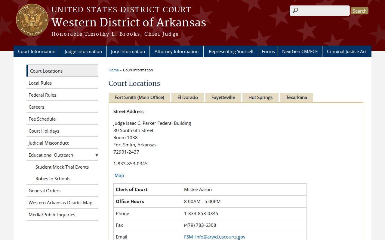 Van Buren court records and the separate Fort Smith federal courthouse route