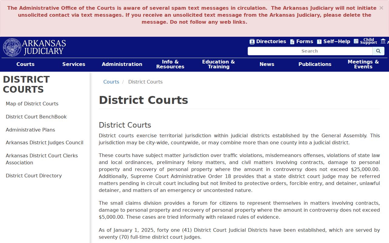 Crawford County court docket Arkansas District Courts page